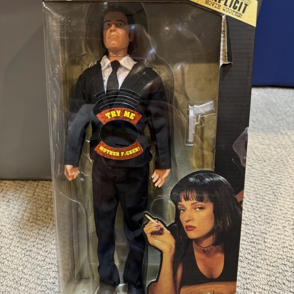 Vincent Vega 13" Pulp Fiction Action Figure [Explicit Talking] MIRAMAX